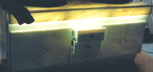 Marbre illuminé par transparence